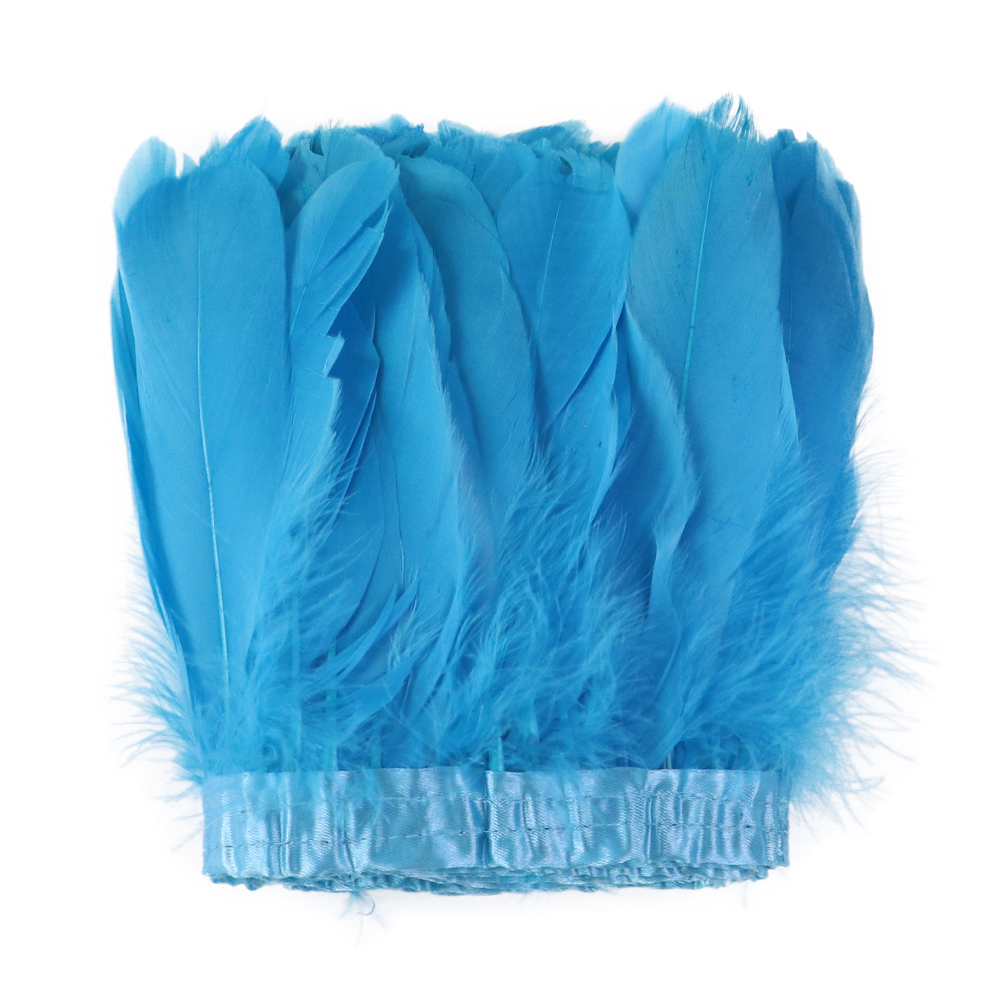 Lake Blue Goose Feathers Trims