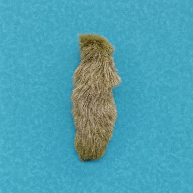 40cm Olivine Green Real Foxtail Accessories