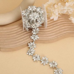 Fashion Flower Design Chain DIY Rhinestone Chain