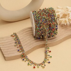 Crystal MIX Color Fashion Diamond Fancy Chain