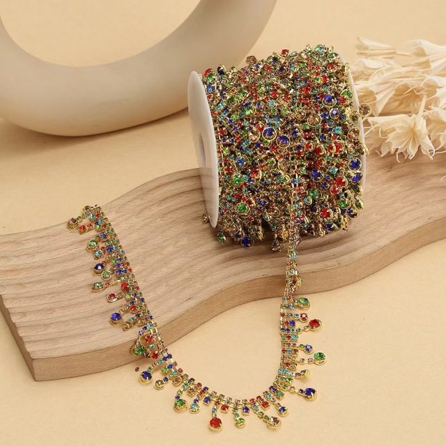 Crystal MIX Color Fashion Diamond Fancy Chain