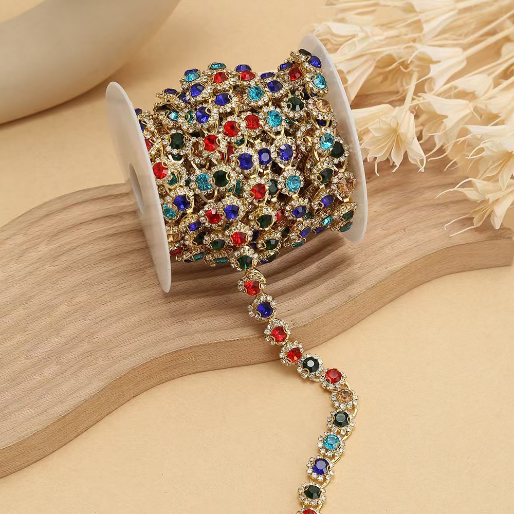 Crystal MIX Color Fashion Diamond Fancy Chain