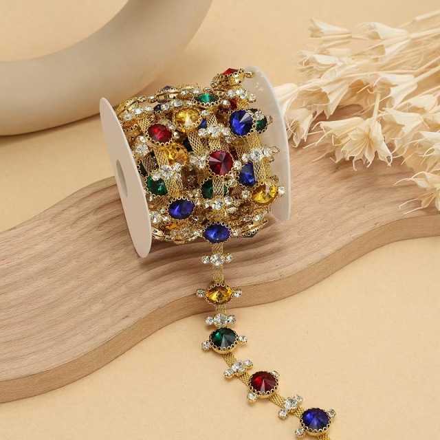 Crystal MIX Color Fashion Diamond Fancy Chain
