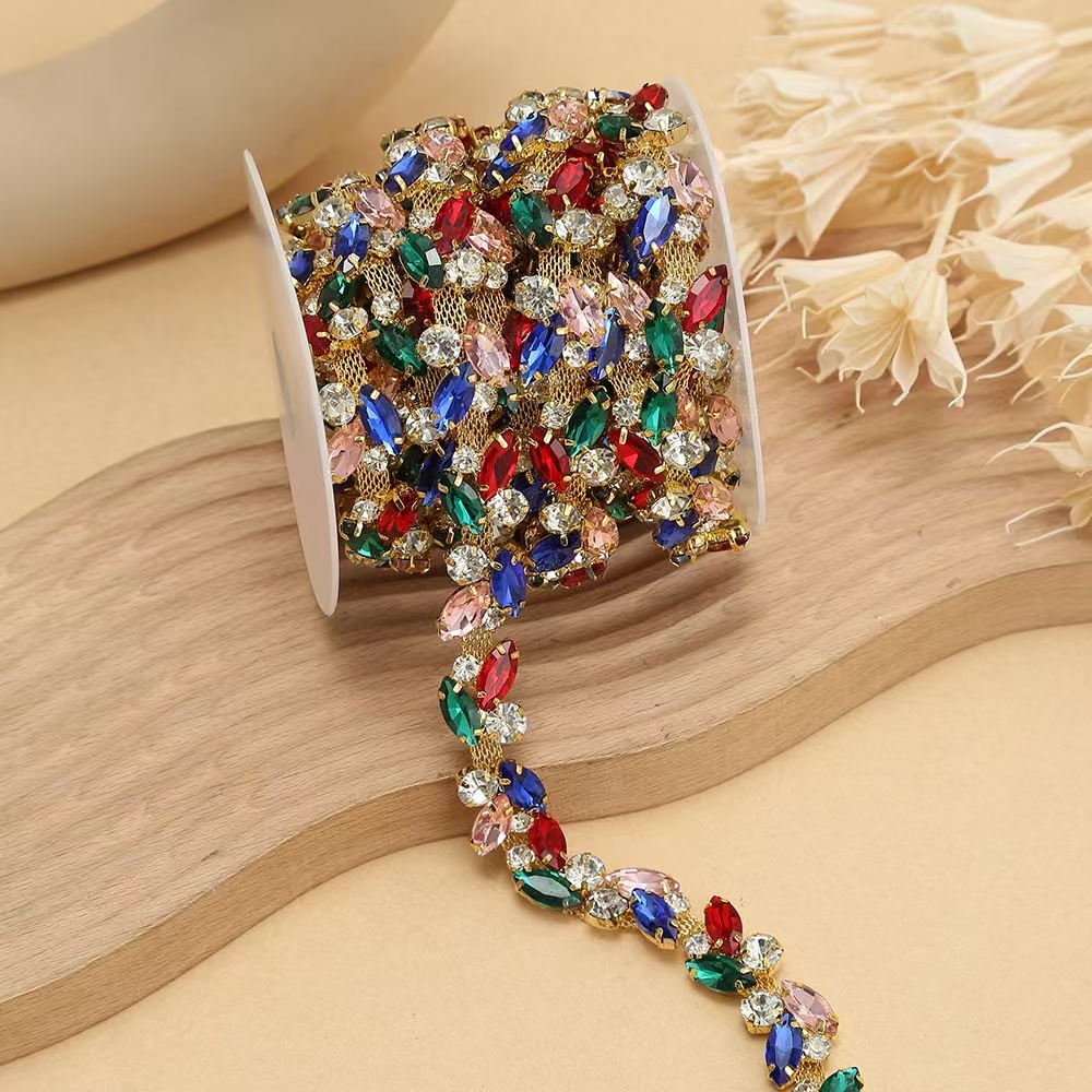 Crystal MIX Color Fashion Diamond Fancy Chain