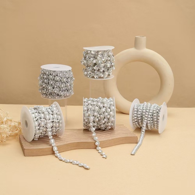 Pearl Rhinestone Fashion Diamond Chain