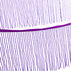 6 Inch 15cm Purple Beaded Fringe Trim