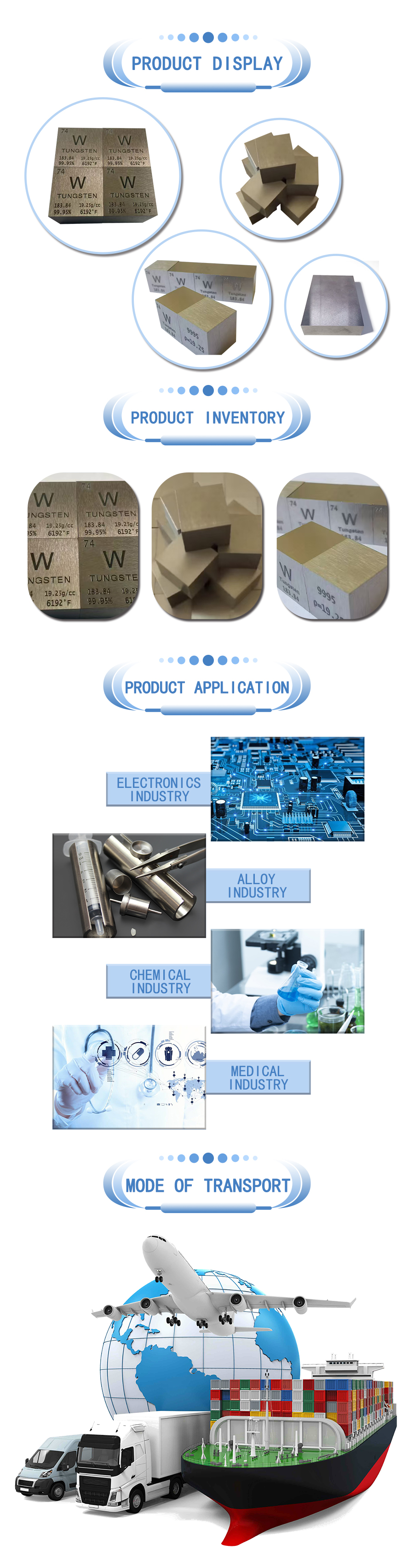 Tungsten block
