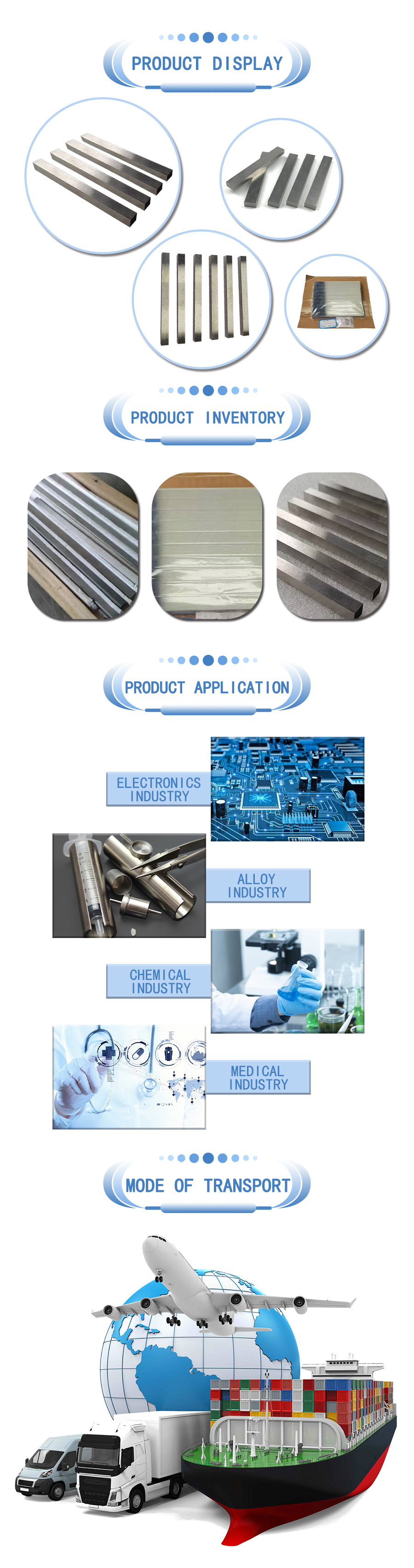 Tungsten bar