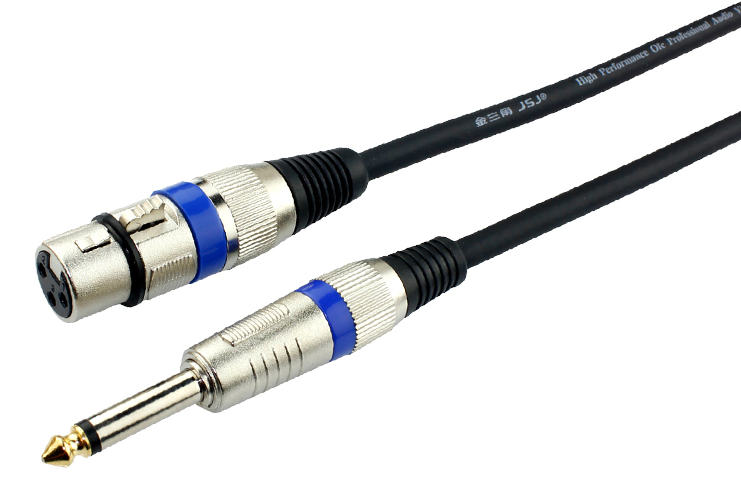 Entry level 1/4" TS to XLR Female Microphone Cable - 26AWG OFC & Double Shielding for Studio & Stage Applications