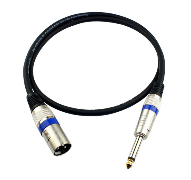 Entry Level 1/4" TS to XLR Male Microphone Cable – 26AWG OFC Conductor & Double Shielding for Studio & Live Audio