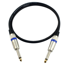 Entry level 1/4" TS to 1/4" TS Instrument Cable - 26AWG OFC Conductor & Double Shielding for Professional Audio Performance