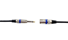Entry Level 1/4" TS to XLR Male Microphone Cable – 26AWG OFC Conductor & Double Shielding for Studio & Live Audio