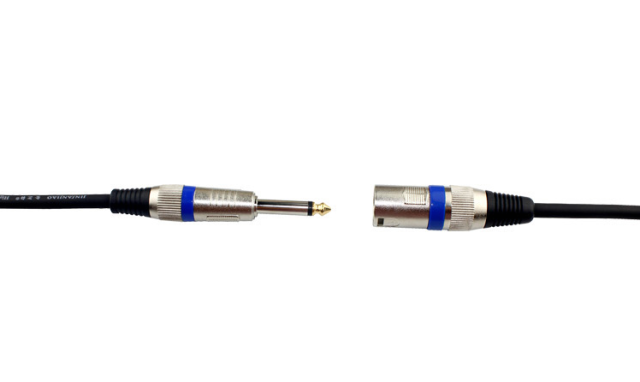 Entry Level 1/4" TS to XLR Male Microphone Cable – 26AWG OFC Conductor & Double Shielding for Studio & Live Audio