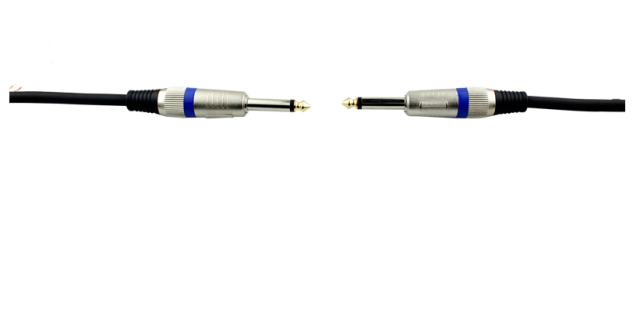 Entry level 1/4" TS to 1/4" TS Instrument Cable - 26AWG OFC Conductor & Double Shielding for Professional Audio Performance