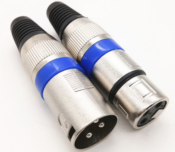 Microphone male and female connector (Zinc alloy)