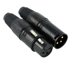 Microphone male to female connector ( Bare copper)