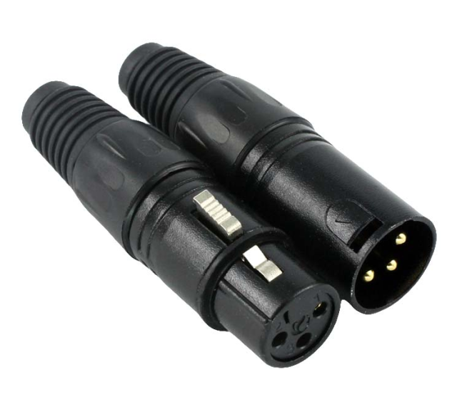 Microphone male to female connector ( Bare copper)