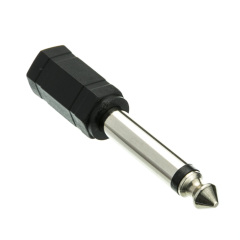 1/4 inch Mono Male Phono to 3.5mm Mono Female Adapter