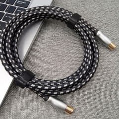 Plenum 9.5mm Male to 9.5mm Female Metal Plug PP Yarn （Four shielding）