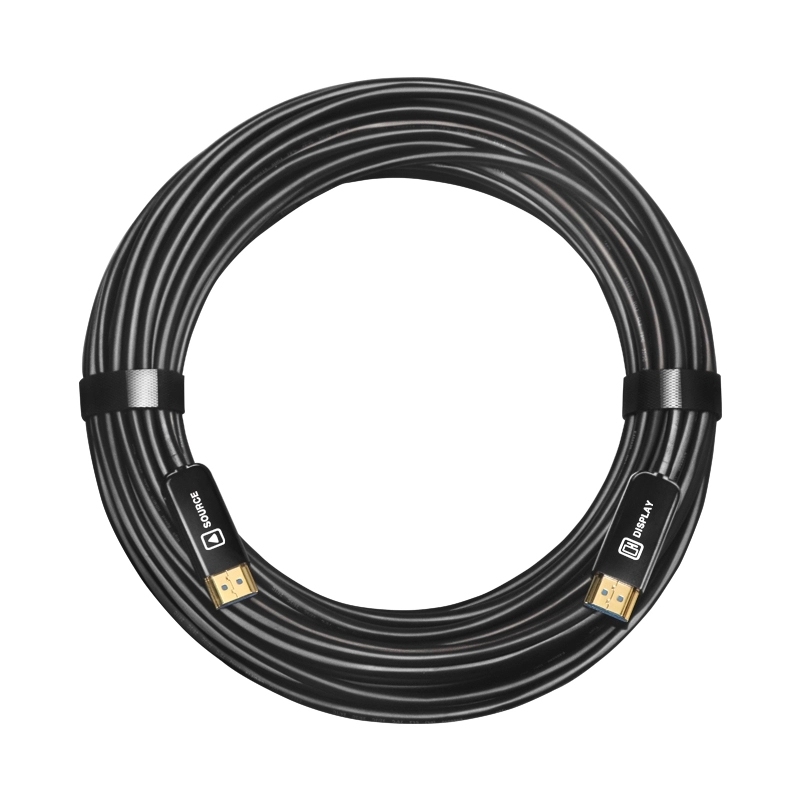 Affordable HDMI 2.0 Fiber Optic Cable for 10m-100m  Long-Distance Performance , CL2 FT4 Jacket, 24K Gold-Plated Connectors – High-Speed 4K HDMI Cable  (Budget-Friendly Option)