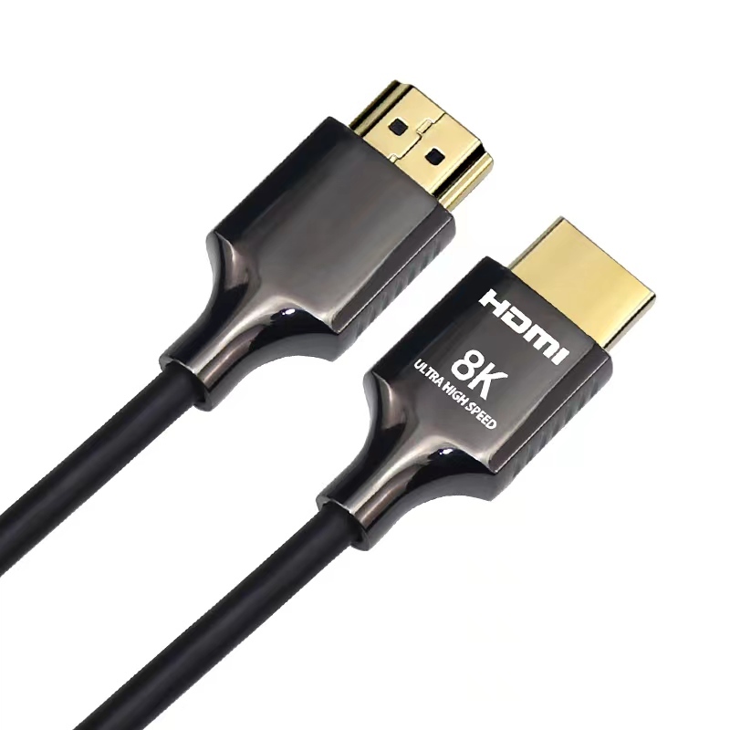 Ultra Slim Certified HDMI 2.1 Cable with Zinc Alloy Connector - Lightweight, Durable, and High-Performance for 8K@60Hz, 4K@120Hz, 48Gbps Bandwidth