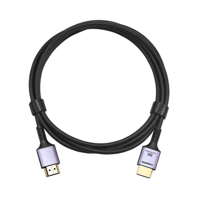 Ultra Slim Certified HDMI 2.1 Cable with Aluminum Shell - Lightweight, Durable, and High-Performance for 8K@60Hz, 4K@120Hz, 48Gbps Bandwidth