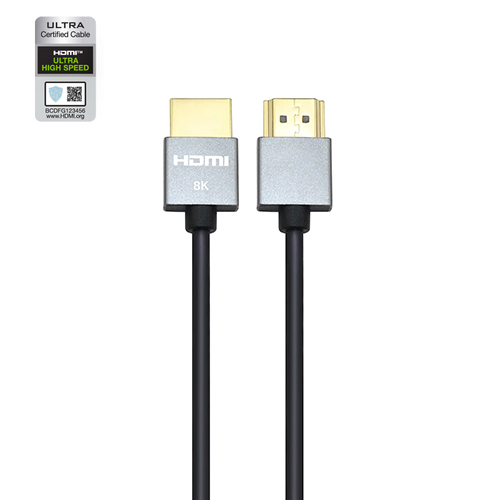 Ultra Slim Certified HDMI 2.1 Cable with Aluminum Shell - Lightweight, Durable, and High-Performance for 8K@60Hz, 4K@120Hz, 48Gbps Bandwidth
