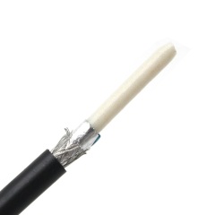 RG59 20AWG Coaxial Cable, Double Shielded, 75 OHM, Black, Spool - High-Performance Cable for CCTV, Satellite, and Broadband Applications