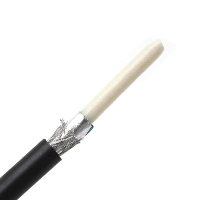 RG59 20AWG Coaxial Cable, Double Shielded, 75 OHM, Black, Spool - High-Performance Cable for CCTV, Satellite, and Broadband Applications