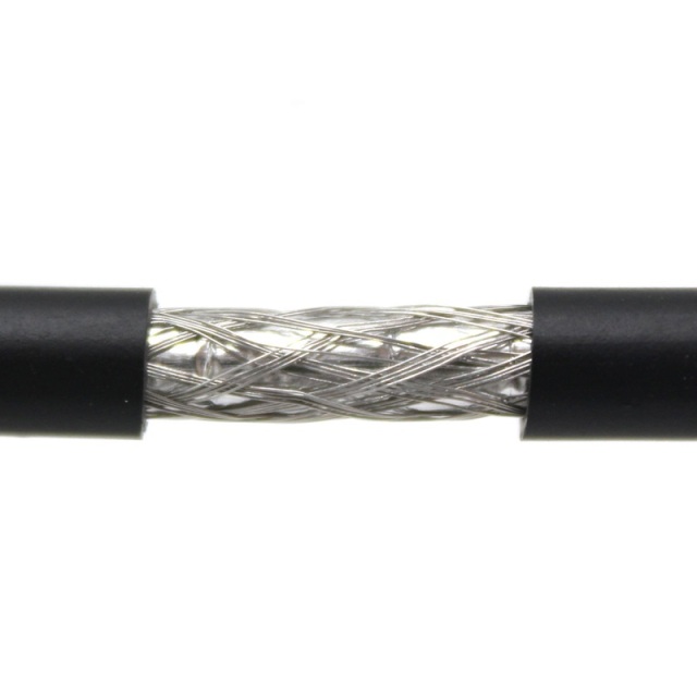 RG59 20AWG Coaxial Cable, Double Shielded, 75 OHM, Black, Spool - High-Performance Cable for CCTV, Satellite, and Broadband Applications