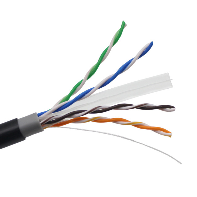 Outdoor CAT6 U/UTP BC Waterproof PVC Cable 305m - Durable Unshielded Ethernet Cable with Bare Copper, Fluke Test passed for Reliable High-Speed Networks in Harsh Environments