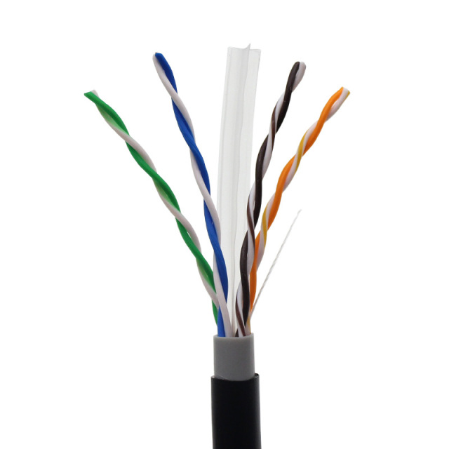 Outdoor CAT6 U/UTP BC Waterproof PVC Cable 305m - Durable Unshielded Ethernet Cable with Bare Copper, Fluke Test passed for Reliable High-Speed Networks in Harsh Environments