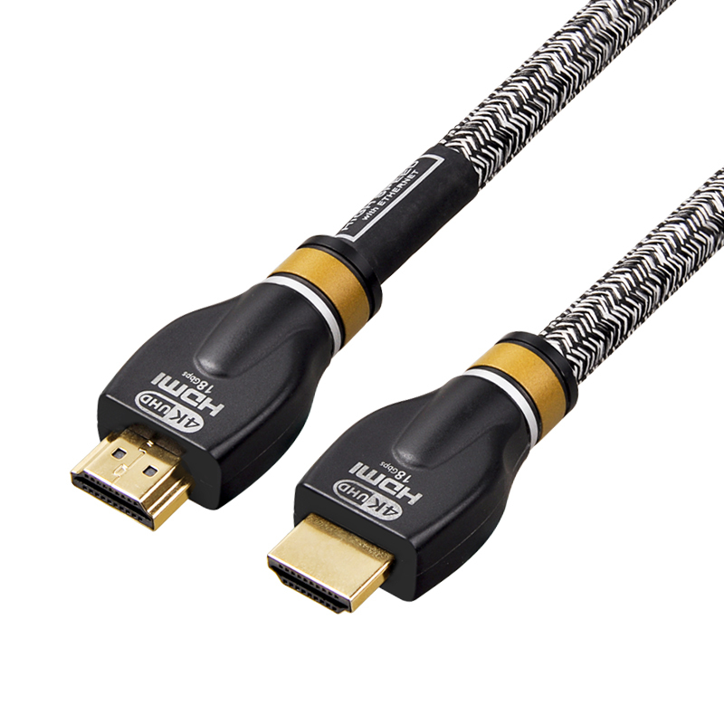 Premium Certified HDMI 2.0 Cable with Zinc Alloy Connector & Cotton Mesh - High-Performance, Durable, and Flexible for 4K@60Hz, 1080p, HDR, and ARC Support