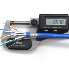 High-Quality CAT7 S/FTP PVC Cable 305m - Reliable Shielded Ethernet Cable with Bare Copper for 10G Networks