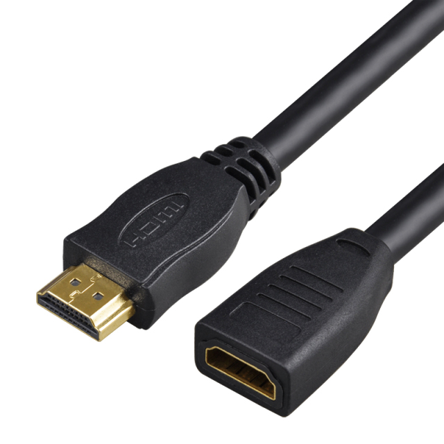 High-Speed HDMI Male to HDMI Female Extension Cable | 4K HDR, Gold-Plated Connectors, Compatible with Xbox PS5 PS4 Roku TV Stick Blu Ray Player HDTV Laptop PC