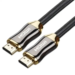 Premium Certified HDMI 2.0 Cable with Zinc Alloy Connector & Nylon Sleeve - High-Performance, Durable, and Reliable for 4K@60Hz, 1080p, HDR, and ARC Support