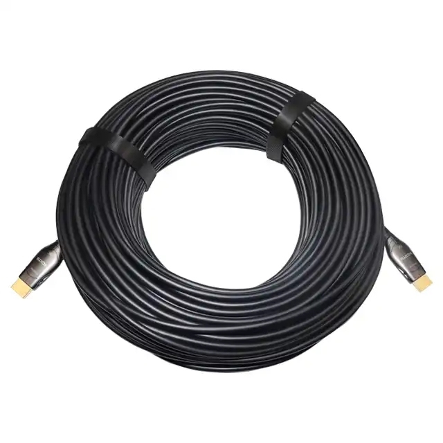 Premium Fiber Optic HDMI 2.1 Cable (AOC) for 10m-100m Long-Distance Performance, 8K@60Hz, 4K@120Hz, with LED indicator  for Gaming & Home Theater