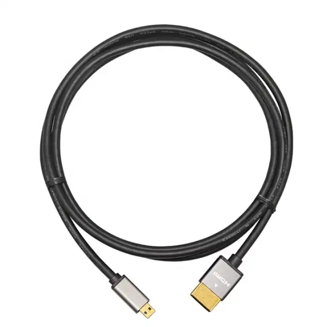 Ultra Slim HDMI 2.0 Cable HDMI to Micro HDMI (A to D) with Aluminum Shell - Lightweight, Durable, and High-Performance for 4K@60Hz, 18Gbps Bandwidth