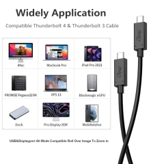 USB-IF Certified High end USB4.0 Cable – 40Gbps High-Speed Data Transfer, 240W Power Delivery, 8k @60hz video Output ,Coaxial Cable Wire, Cypress CPD2103 E-Marker for Enhanced Performance