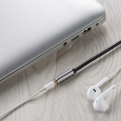 High-End 3.5mm Male to 3.5mm Female Extension Cable with Aluminum Shell - Premium Audio Extension for Home Theater, Hi-Fi Systems, and Professional Audio Setups
