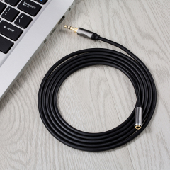 High-End 3.5mm Male to 3.5mm Female Extension Cable with Aluminum Shell - Premium Audio Extension for Home Theater, Hi-Fi Systems, and Professional Audio Setups