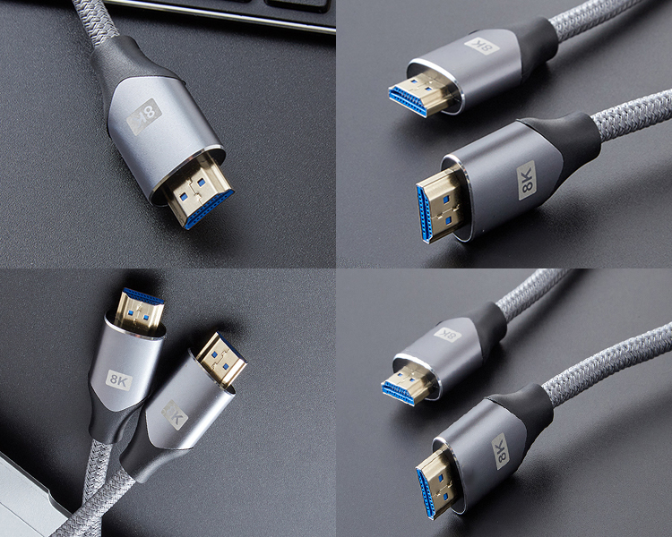 Certified HDMI 2.1 Cable with Aluminum Shell,Nylon sleeve - Ultra HD 8K@60Hz, 4K@120Hz, 48Gbps Bandwidth for Home Theater, Gaming, and Professional AV Systems
