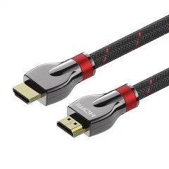Certified HDMI 2.1 Cable with Zinc Alloy Connector & Nylon Sleeve - Ultra HD 8K@60Hz, 4K@120Hz, 48Gbps Bandwidth for Home Theater, Gaming, and Professional AV Systems