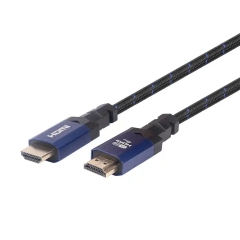 Certified Snug-Fit HDMI 2.1 Cable with Aluminum Shell and Cotton Mesh Sleeve - Durable and High-Performance for 8K@60Hz, 4K@120Hz, 48Gbps Bandwidth