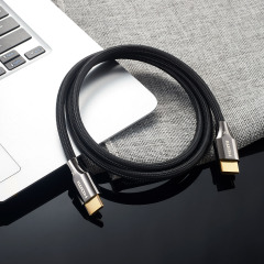 Certified HDMI 2.1 Cable with Zinc Alloy Connector & Nylon Sleeve - Ultra HD 8K@60Hz, 4K@120Hz, 48Gbps Bandwidth for Home Theater, Gaming, and Professional AV Systems