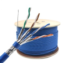 High-Quality CAT7 S/FTP PVC Cable 305m - Reliable Shielded Ethernet Cable with Bare Copper for 10G Networks