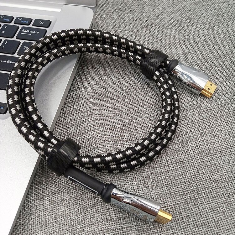 Premium Certified HDMI 2.0 Cable with Zinc alloy Connector & 24K Gold-Plated Plug - High-Speed 4K@60Hz, HDR, ARC Support, Durable & Reliable for Home Theater, Gaming, and Professional AV Setups