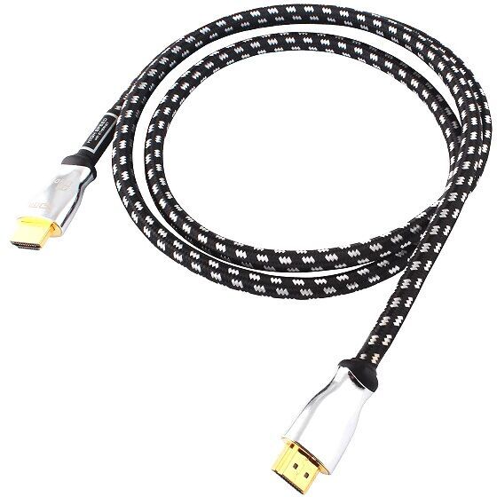 Premium Certified HDMI 2.0 Cable with Zinc alloy Connector & 24K Gold-Plated Plug - High-Speed 4K@60Hz, HDR, ARC Support, Durable & Reliable for Home Theater, Gaming, and Professional AV Setups