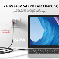 USB-IF Certified High end USB4.0 Cable – 80Gbps Ultra-High-Speed Data Transfer, 240W Power Delivery, 16K @60Hz Video Output, Coaxial Cable, Cypress CPD2103 E-Marker