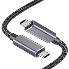Middle end USB4.0 Cable - 40Gbps High-Speed Data Transfer, 240W Power Delivery, 8K @60Hz Video Output, Twisted Pair Wire, Cypress CPD2103 E-Marker for Enhanced Performance